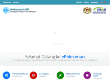 Tablet Screenshot of elesen.lkim.gov.my